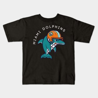 Dolphins Helmet Funny - Miami Kids T-Shirt